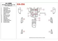 KIA Cerato 2011-UP Ensemble complet, kit de garniture de tableau de bord intérieur BD pour climatisation - 1 KIA Cerato 2011-UP Ensemble complet, kit de garniture de tableau de bord intérieur BD pour climatisation - 1