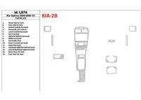 KIA Optima 2004-2006 Ensemble complet, EX, Années : 2004 - 2006 1/2 Intérieur BD Dash Trim Kit - 1