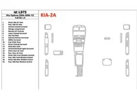 KIA Optima 2004-2006 Ensemble complet, LX, Années : 2004 - 2006 1/2 Intérieur BD Dash Trim Kit - 1 KIA Optima 2004-2006 Ensemble complet, LX, Années : 2004 - 2006 1/2 Intérieur BD Dash Trim Kit - 1