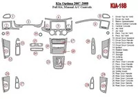 KIA Optima 2007-2008 Ensemble complet, Boîte de vitesses manuelle A/C Commandes intérieures BD Dash Trim Kit - 2 KIA Optima 2007-2008 Ensemble complet, Boîte de vitesses manuelle A/C Commandes intérieures BD Dash Trim Kit - 2