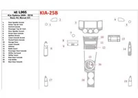 KIA Optima 2009-2010 Ensemble de base, Boîte de vitesses manuelle AC Intérieur BD Dash Trim Kit - 1 KIA Optima 2009-2010 Ensemble de base, Boîte de vitesses manuelle AC Intérieur BD Dash Trim Kit - 1