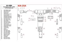 KIA Optima 2009-2010 Ensemble complet, Boîte de vitesses manuelle AC Intérieur BD Dash Trim Kit - 1 KIA Optima 2009-2010 Ensemble complet, Boîte de vitesses manuelle AC Intérieur BD Dash Trim Kit - 1