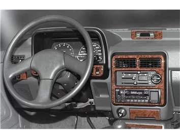 Kia Pride 03.1995 Kit de garniture de tableau de bord intérieur 3D Dash Trim Dekor 17-Parts - 1