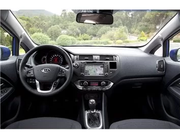 Kia Rio 01.2011 Inleg dashboard Interieurset aansluitend en pasgemaakt op he 7-Delig - 1