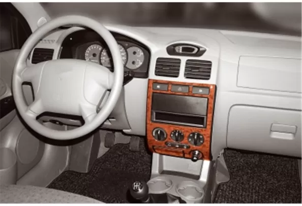 Kia Rio 09.02-10.05 Inleg dashboard Interieurset aansluitend en pasgemaakt op he 6-Teile - 1 Kia Rio 09.02-10.05 Inleg dashboard Interieurset aansluitend en pasgemaakt op he 6-Teile - 1