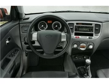 Kia Rio 11.06-12.10 Inleg dashboard Interieurset aansluitend en pasgemaakt op he 5 -Teile - 1