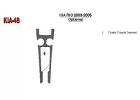 Kia Rio 2003-2005 Opties Interieur BD Dash Trim Kit - 1