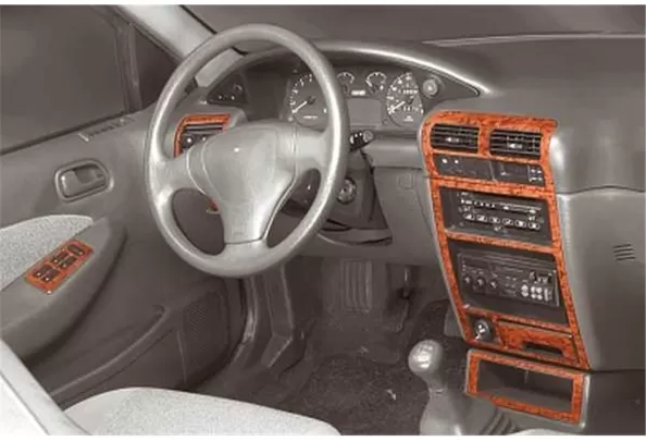Kia Sephia 09.93-05.95 3D Interior Dashboard Trim Kit Dash Trim Dekor 12-Parts - 1 - Interior Dash Trim Kit Kia Sephia 09.93-05.95 3D Interior Dashboard Trim Kit Dash Trim Dekor 12-Parts - 1 - Interior Dash Trim Kit