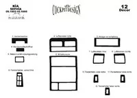Kia Sephia 09.93-05.95 3D Interior Dashboard Trim Kit Dash Trim Dekor 12-Parts - 2 - Interior Dash Trim Kit Kia Sephia 09.93-05.95 3D Interior Dashboard Trim Kit Dash Trim Dekor 12-Parts - 2 - Interior Dash Trim Kit