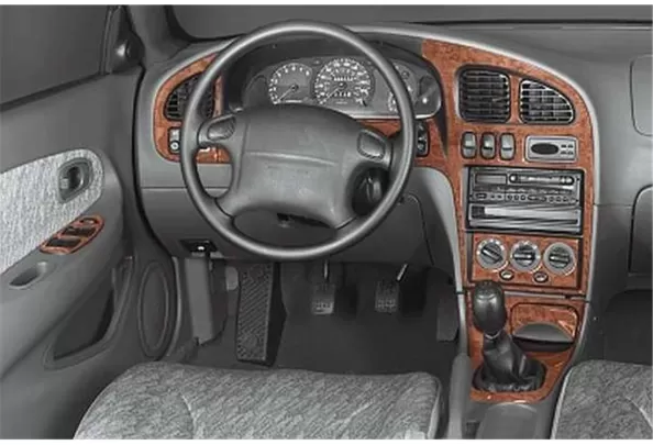 Kia Shuma 04.1998 Kit de garniture de tableau de bord intérieur 3D Dash Trim Dekor 13-Parts - 1 Kia Shuma 04.1998 Kit de garniture de tableau de bord intérieur 3D Dash Trim Dekor 13-Parts - 1