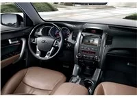 Kia Sorento 01.2011 Kit de garniture de tableau de bord intérieur 3D Dash Trim Dekor 10-Parts - 1