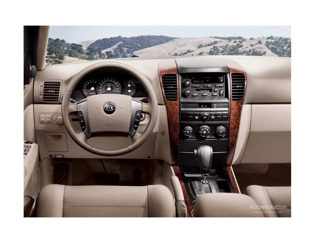 Kia Sorento 07.07-12.10 3D Interior Dashboard Trim Kit Dash Trim Dekor 7-Parts - 1 - Interior Dash Trim Kit