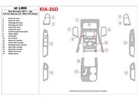 KIA Sorento 2011-UP Volledige set, airconditioning, met UVO-radio Interieur BD Dash Trim Kit - 1 KIA Sorento 2011-UP Volledige set, airconditioning, met UVO-radio Interieur BD Dash Trim Kit - 1