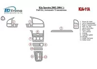 Kia Spectra 2002-2004 Ensemble complet, kit de garniture de tableau de bord intérieur BD à engrenage automatique - 1 Kia Spectra 2002-2004 Ensemble complet, kit de garniture de tableau de bord intérieur BD à engrenage automatique - 1
