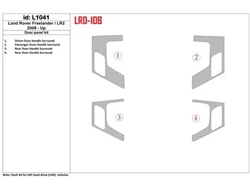 Land Rover Freelander 2 2008-UP Panneaux de porte Intérieur BD Dash Trim Kit - 1