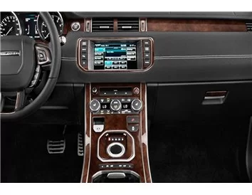 Land Rover Range Rover Evoque 2012-2016 Kit de garniture de tableau de bord intérieur 3D Dash Trim Dekor 30-Parts - 1