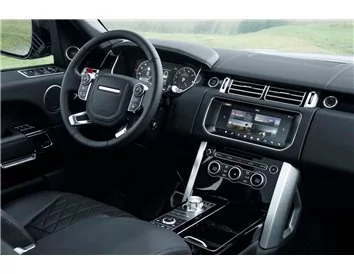 Land Rover Range Rover Evoque 2012-UP Kit complet de décoration de tableau de bord intérieur BD - 1