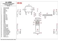 Land Rover Range Rover Evoque 2012-UP Kit complet de décoration de tableau de bord intérieur BD - 2