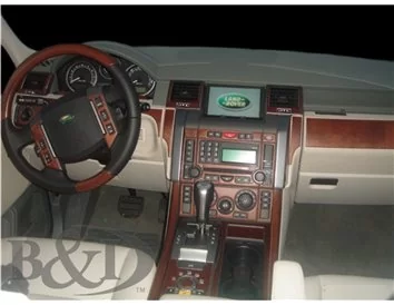Land Rover Range Rover Sport 2005-2009 Kit complet de garnitures de tableau de bord intérieur BD - 1