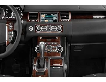 Land Rover Range Rover Sport 2010-2013 Kit de garniture de tableau de bord intérieur 3D Décoration de tableau de bord 30 pièces 