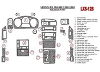 Lexus GS 1998-2000 Nakamichi-radio, OEM-naleving, 26-delige set Interieur BD dashboardafwerkingsset - 1 Lexus GS 1998-2000 Nakamichi-radio, OEM-naleving, 26-delige set Interieur BD dashboardafwerkingsset - 1