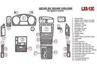 Lexus GS 1998-2000 Navigation system, OEM Compliance, 26 Parts set Interior BD Dash Trim Kit - 1 - Interior Dash Trim Kit
