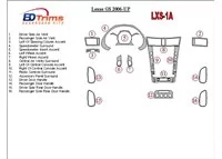 Lexus GS 2006-UP Ensemble complet de garnitures de tableau de bord intérieur BD - 1 Lexus GS 2006-UP Ensemble complet de garnitures de tableau de bord intérieur BD - 1