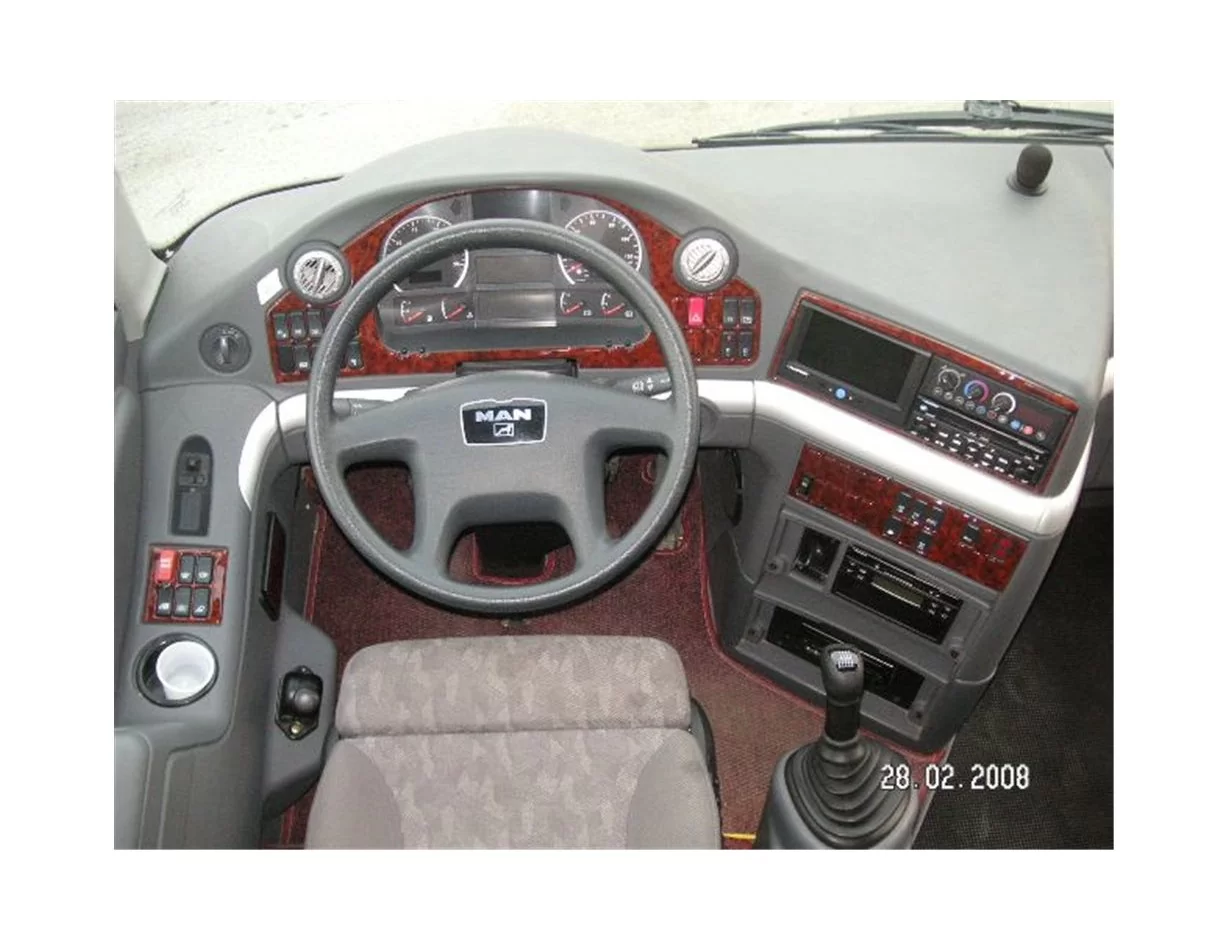MAN Fortuna 01.2003 3D Interior Dashboard Trim Kit Dash Trim Dekor 35-Parts - 1 - Interior Dash Trim Kit