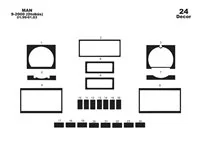 MAN S 2000 01.97-01.00 3D Interior Dashboard Trim Kit Dash Trim Dekor 24-Parts - 1 - Interior Dash Trim Kit MAN S 2000 01.97-01.00 3D Interior Dashboard Trim Kit Dash Trim Dekor 24-Parts - 1 - Interior Dash Trim Kit