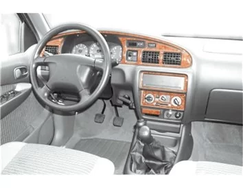 Mazda BT50 Pick-Up 06.99-12.06 Kit de garniture de tableau de bord intérieur 3D Dash Trim Dekor 12 pièces - 1