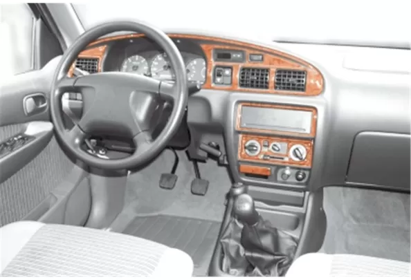 Mazda BT50 Pick-Up 06.99-12.06 Kit de garniture de tableau de bord intérieur 3D Dash Trim Dekor 12 pièces - 1 Mazda BT50 Pick-Up 06.99-12.06 Kit de garniture de tableau de bord intérieur 3D Dash Trim Dekor 12 pièces - 1