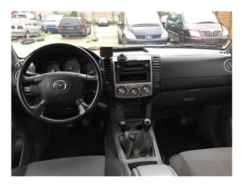 Mazda BT50 Pick-Up Ensemble complet 07.06-12.10 Kit de garniture de tableau de bord intérieur 3D Garniture de tableau de bord De