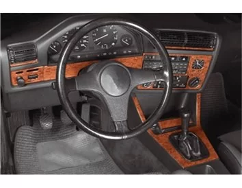 BMW Série 3 E30 1982—1994 Kit de décoration de tableau de bord intérieur 3D Dash Trim Dekor 11-Parts - 1
