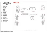 Mazda CX-5 2014-UP Full Set Interior BD Dash Trim Kit - 1 - Interior Dash Trim Kit Mazda CX-5 2014-UP Full Set Interior BD Dash Trim Kit - 1 - Interior Dash Trim Kit