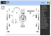 Mazda CX-5 KF ab 2017 Kit de garniture de tableau de bord intérieur 3D Dash Trim Dekor 27-Parts - 2 Mazda CX-5 KF ab 2017 Kit de garniture de tableau de bord intérieur 3D Dash Trim Dekor 27-Parts - 2