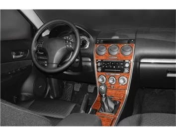 Mazda Mazda 6 06.04-12.07 Kit de garniture de tableau de bord intérieur 3D Décoration de tableau de bord 34 pièces - 1
