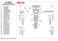 Mazda Mazda3 2010-2013 Ensemble complet, kit de garniture de tableau de bord intérieur BD à engrenage automatique - 1 Mazda Mazda3 2010-2013 Ensemble complet, kit de garniture de tableau de bord intérieur BD à engrenage automatique - 1