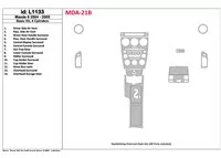 Mazda Mazda6 2004-2005 Ensemble de base, kit de garniture de tableau de bord intérieur BD 4 cylindres - 1