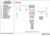 Mazda Mazda6 2004-2005 Ensemble complet, kit de garniture de tableau de bord intérieur BD 4 cylindres - 1