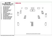 Mazda Milenia 1998-1998 Ensemble complet, conformité OEM, kit de garniture de tableau de bord intérieur BD de 16 pièces - 1 Mazda Milenia 1998-1998 Ensemble complet, conformité OEM, kit de garniture de tableau de bord intérieur BD de 16 pièces - 1