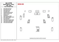 Ensemble de base Mazda Milenia 1999-2000, conformité OEM, kit de garniture de tableau de bord intérieur BD 16 pièces - 1 Ensemble de base Mazda Milenia 1999-2000, conformité OEM, kit de garniture de tableau de bord intérieur BD 16 pièces - 1