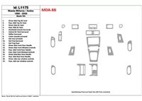 Mazda Milenia 1999-2000 basisset, zonder OEM, 19-delige set Interieur BD Dash Trim Kit - 1 Mazda Milenia 1999-2000 basisset, zonder OEM, 19-delige set Interieur BD Dash Trim Kit - 1