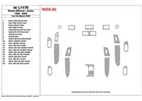 Mazda Milenia 1999-2000 Ensemble complet, conformité OEM, ensemble de 20 pièces Kit de garniture de tableau de bord intérieur BD Mazda Milenia 1999-2000 Ensemble complet, conformité OEM, ensemble de 20 pièces Kit de garniture de tableau de bord intérieur BD