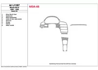 Mazda MX-6 1996-1998 Ensemble de base, ensemble de 8 pièces Kit de garniture de tableau de bord intérieur BD - 1 Mazda MX-6 1996-1998 Ensemble de base, ensemble de 8 pièces Kit de garniture de tableau de bord intérieur BD - 1