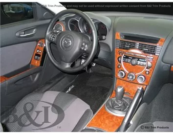 Mazda RX-8 2003-2007 Ensemble complet, avec système NAVI Intérieur BD Dash Trim Kit - 1