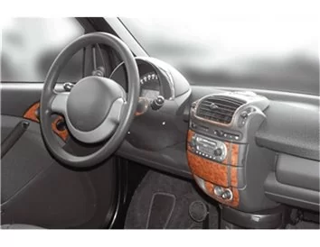 Mcc Smart Smart 07.1998 Inleg dashboard Interieurset aansluitend en pasgemaakt op he 22 -Teile - 1