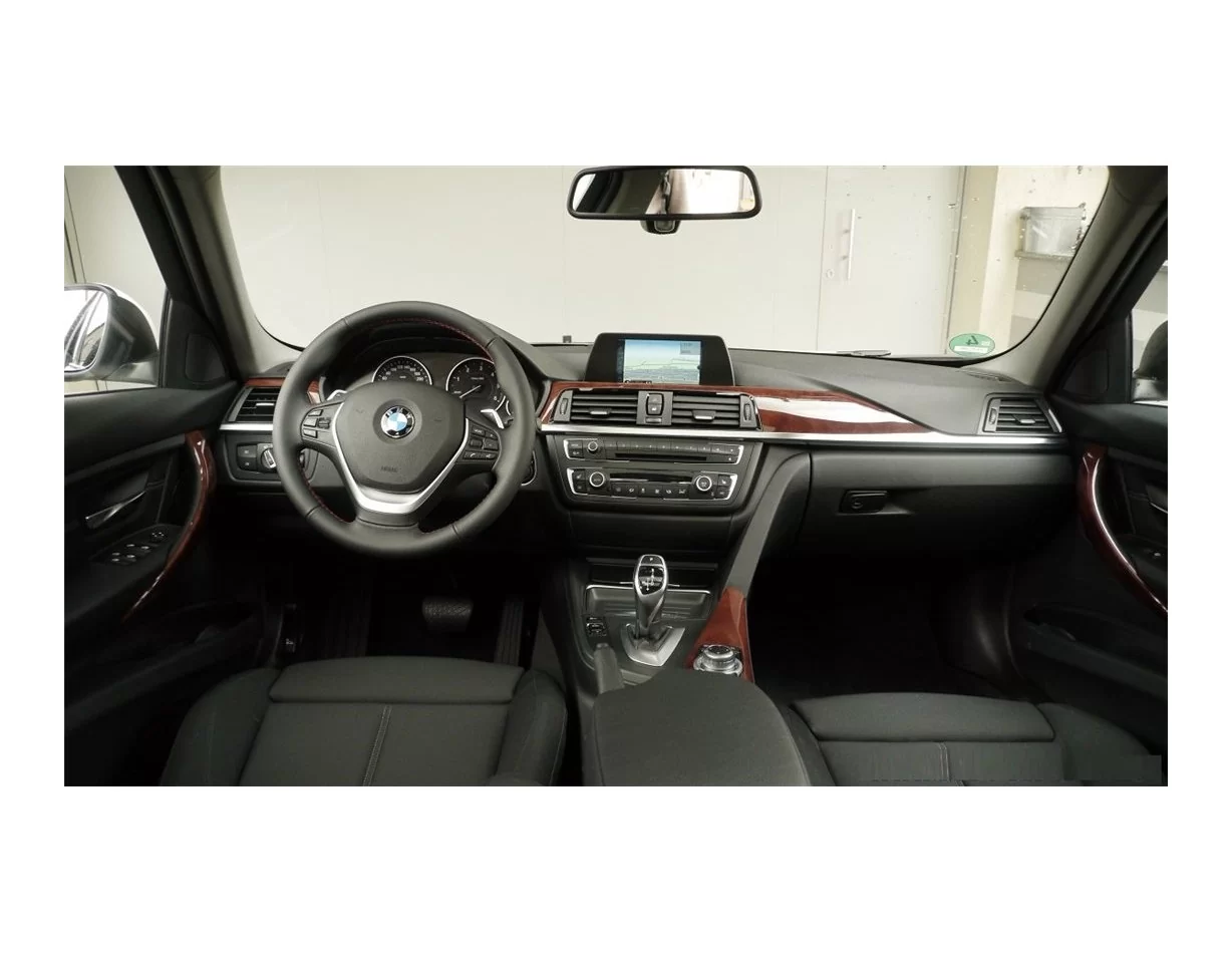 BMW Série 3 F30 01.2012 Kit d'habillage intérieur 3D pour tableau de bord Dash Trim Dekor 21-Parts - 1