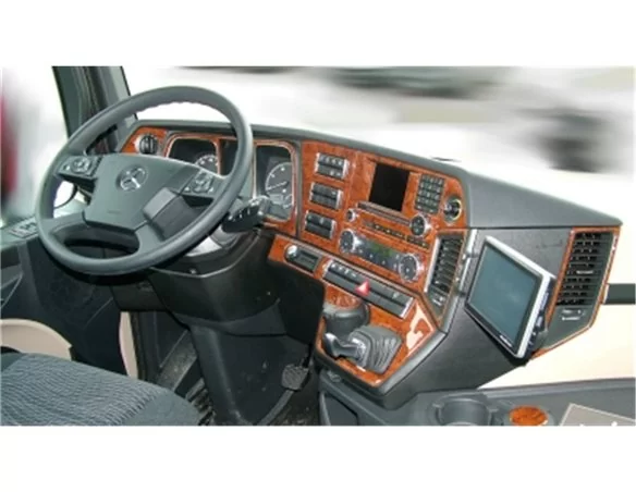 Mercedes Actros Antos 09.2011 Kit de garniture de tableau de bord intérieur 3D Dash Trim Dekor 20-Parts - 1