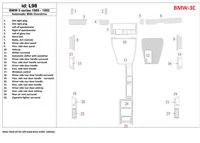 BMW 5 1989-1993 Boîte de vitesses automatique, avec surmultipliée, ensemble de 25 pièces Kit de décoration de tableau de bord in BMW 5 1989-1993 Boîte de vitesses automatique, avec surmultipliée, ensemble de 25 pièces Kit de décoration de tableau de bord in