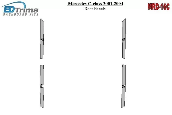 Mercedes Benz C Klasse 2001-2004 Deurpanelen Interieur BD Dash Trim Kit - 1